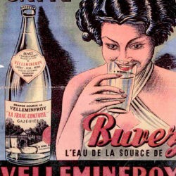Affiche publicitaire Velleminfroy eau gazeuse