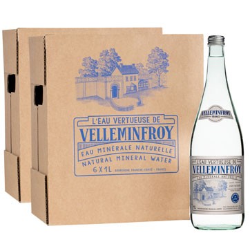 Eau pétillante Velleminfroy bouteille verre vintage 1L - Carré de Boeuf  Rungis