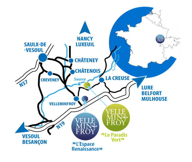 Carte pour avoir accès à Velleminfroy