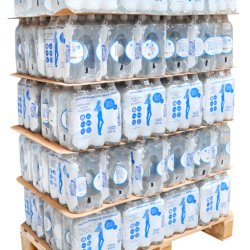 1/2 palette - Bouteille PET eau plate 70 packs de 6 x 1 litre