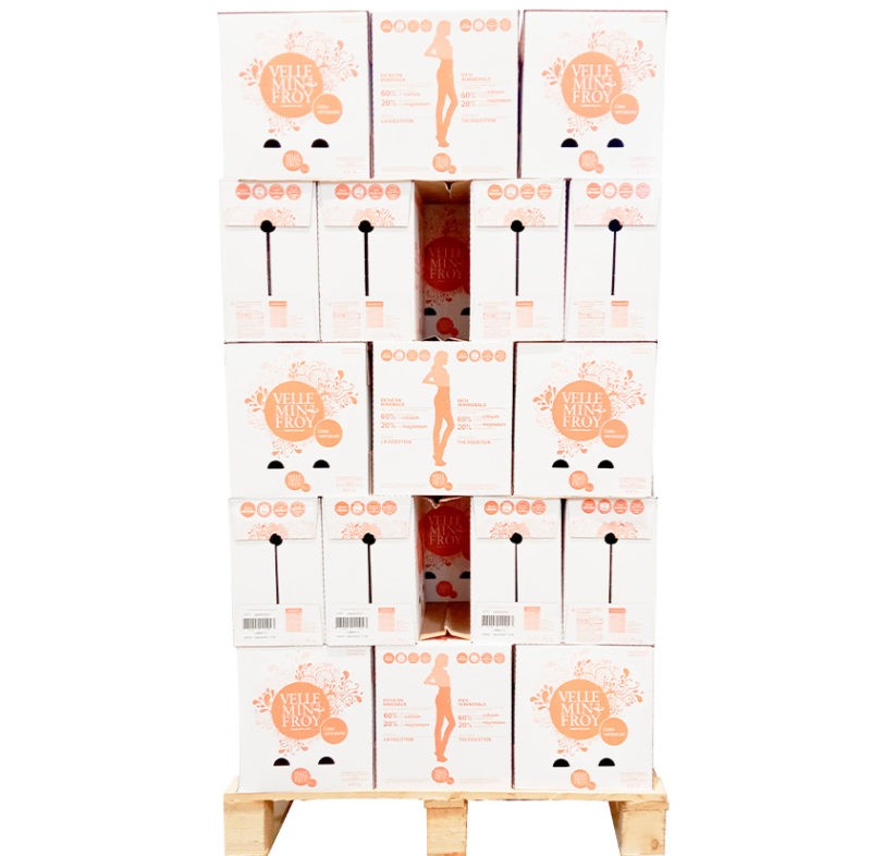 Palette eau minérale pétillante Velleminfroy